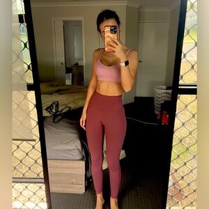 Lululemon Align HR leggings 28” Red Merlot